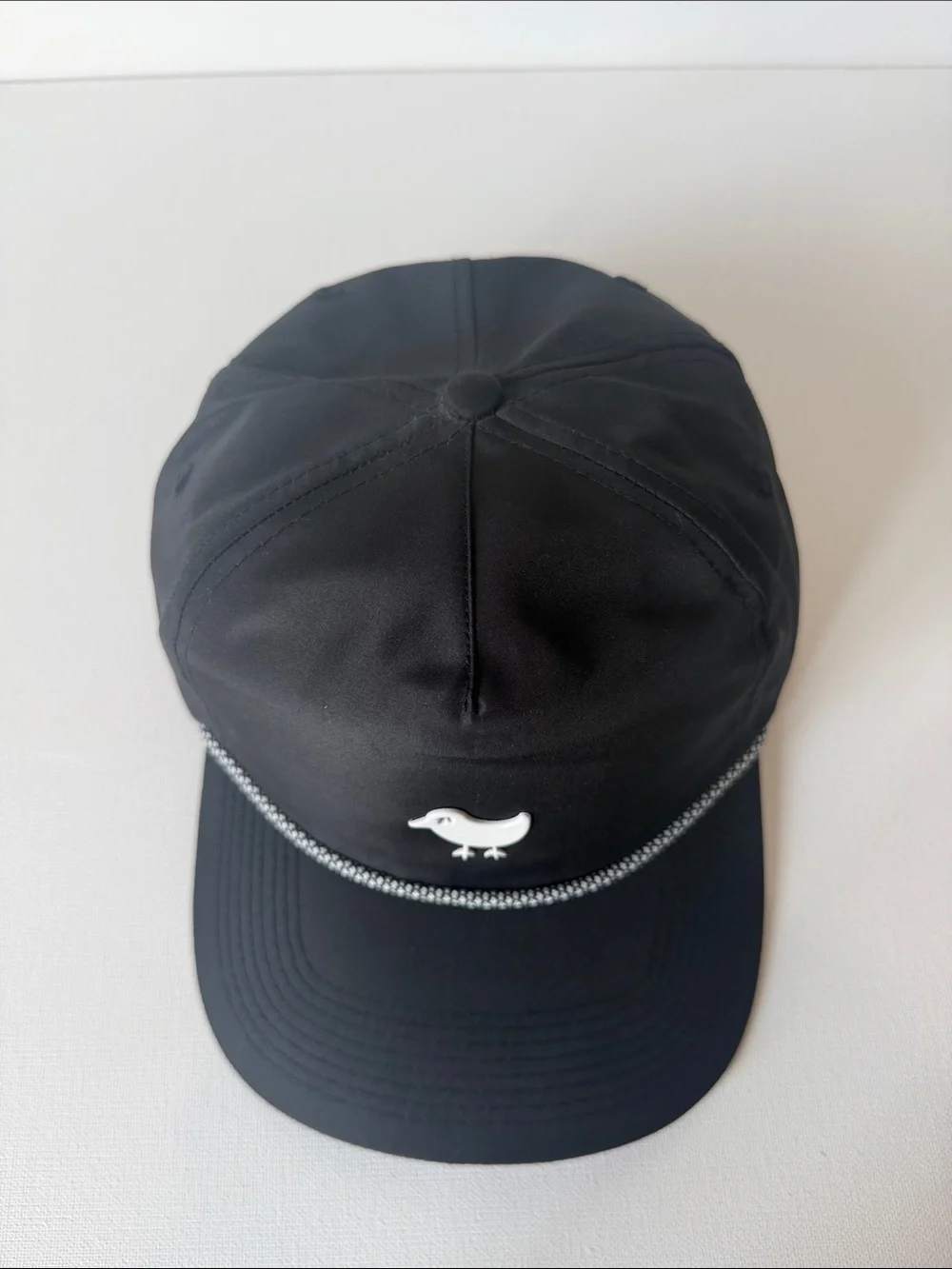 Bad Birdie Black Cap with White Bird Emblem